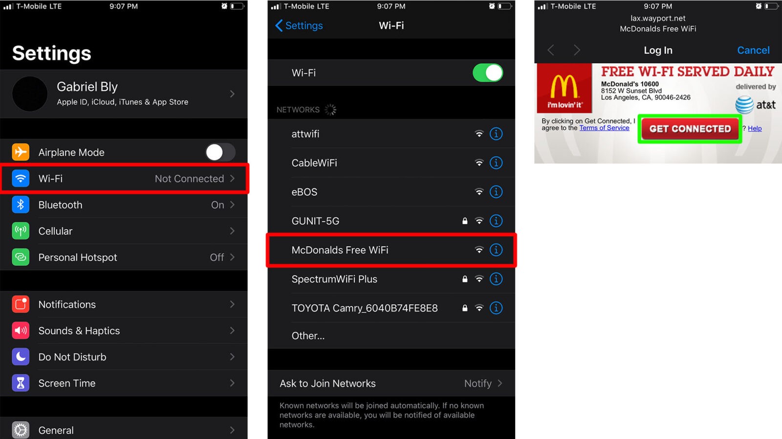 How to Connect to McDonald's WiFi : HelloTech How