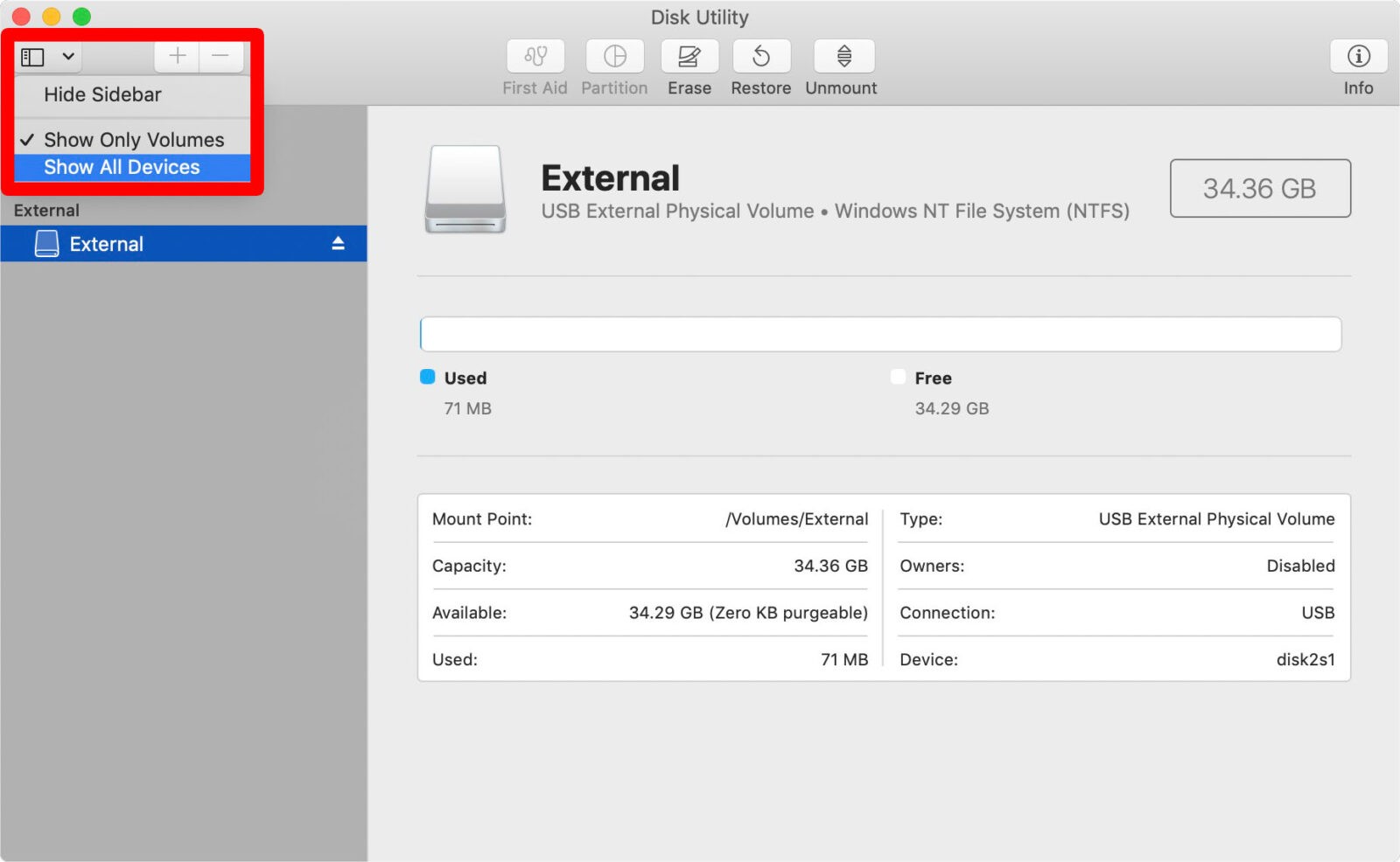 how to format and external drive for mac in windows