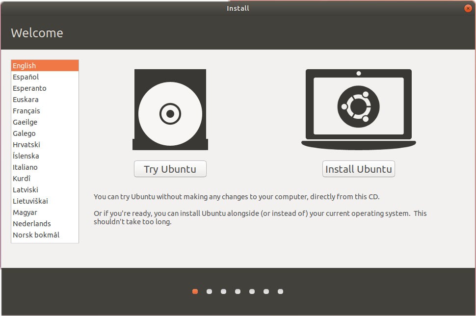 tru or install ubuntu