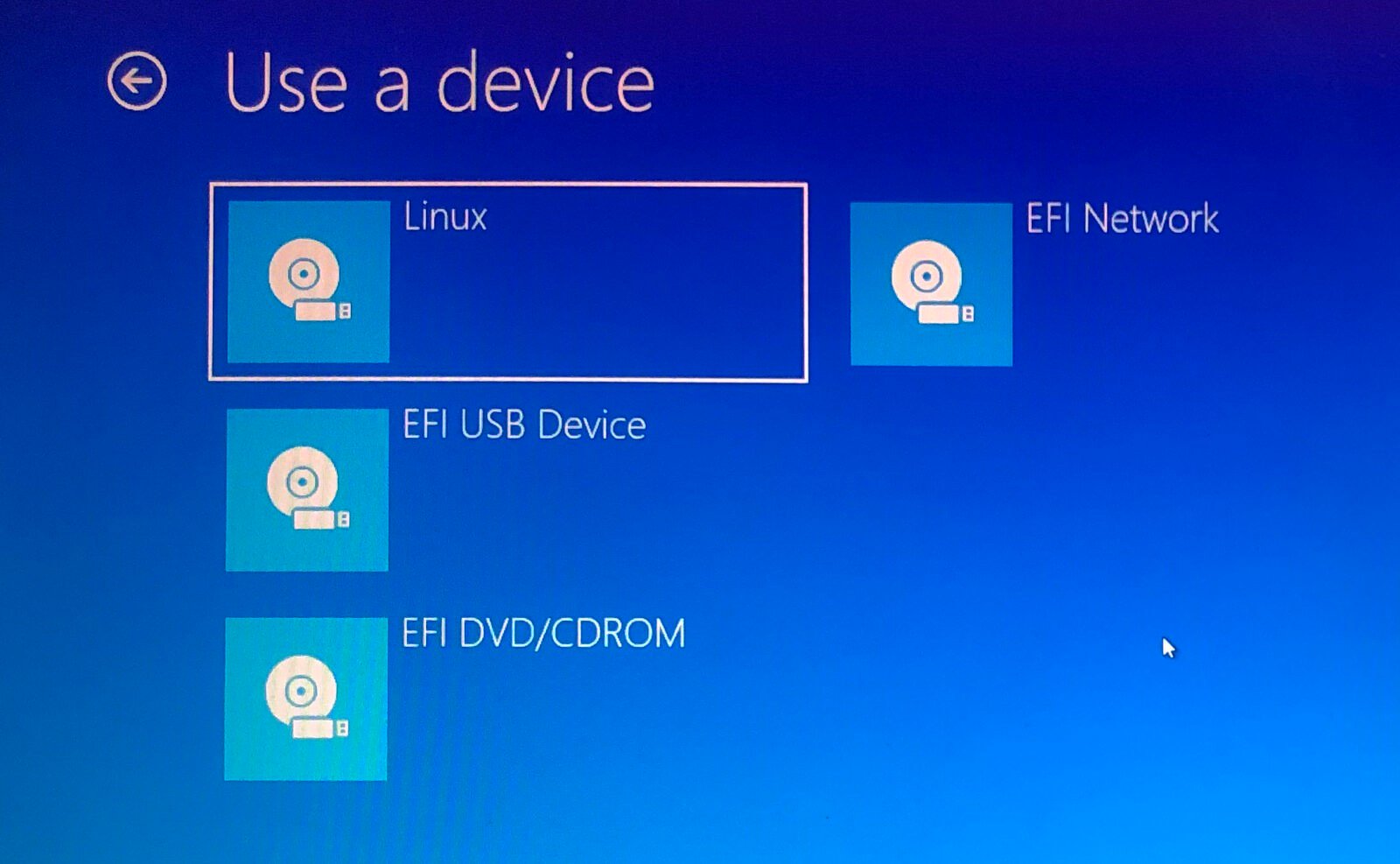 use a device linux