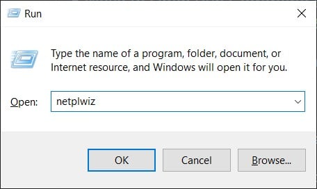netplwiz