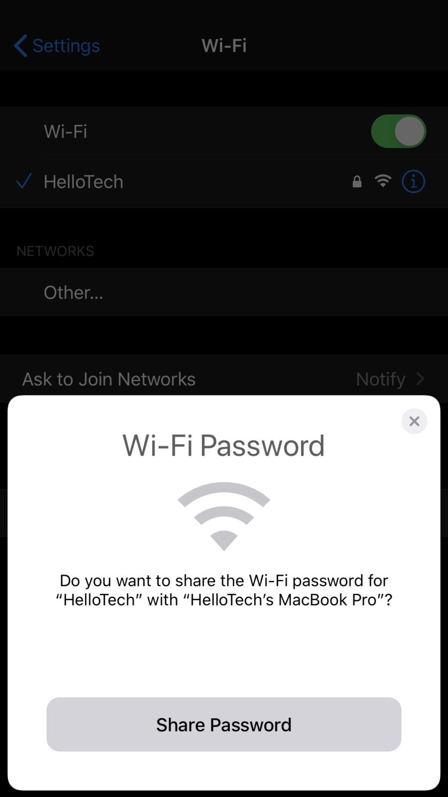 how to airdrop wifi