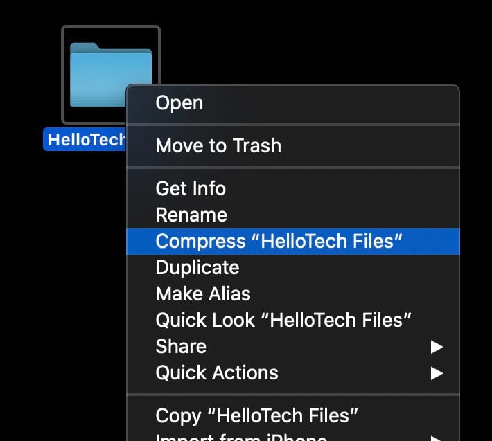 How to Zip a File on Mac and PC : HelloTech How