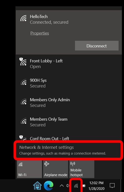 How To Forget A Network On Windows 10