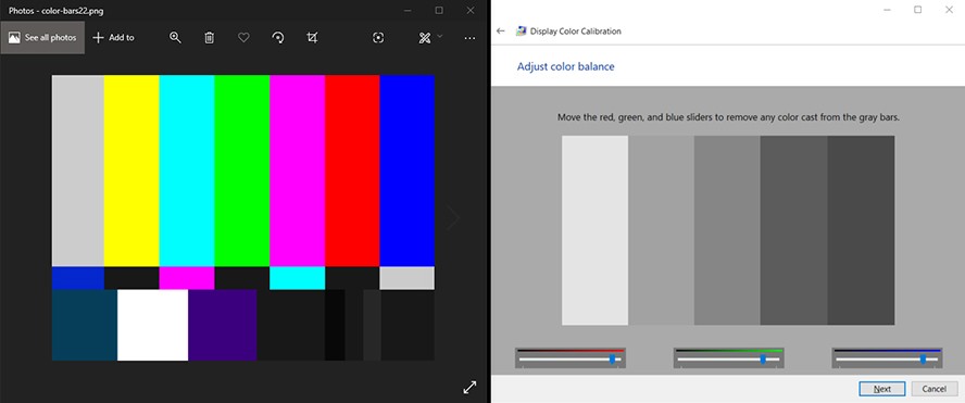 how to calibrate monitor windows 10