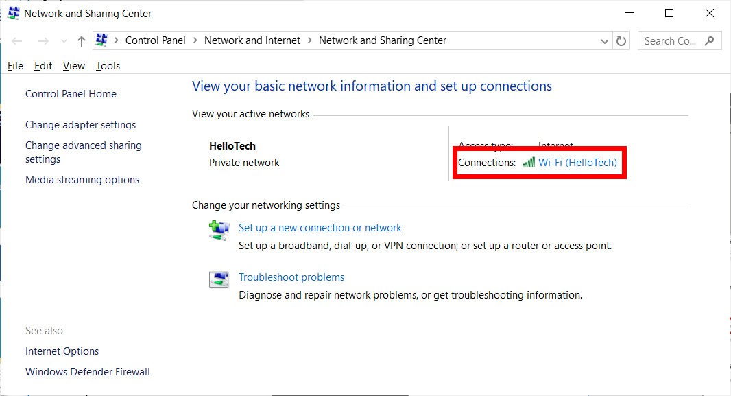 wifi connections