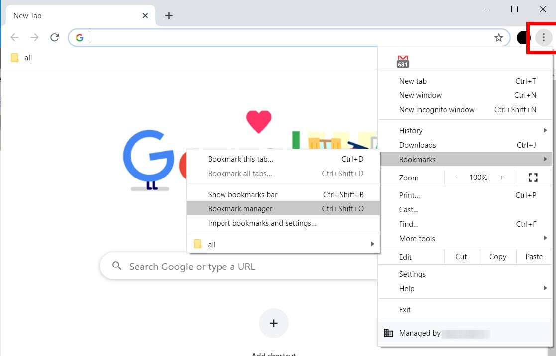 How to export and save Chrome bookmarks