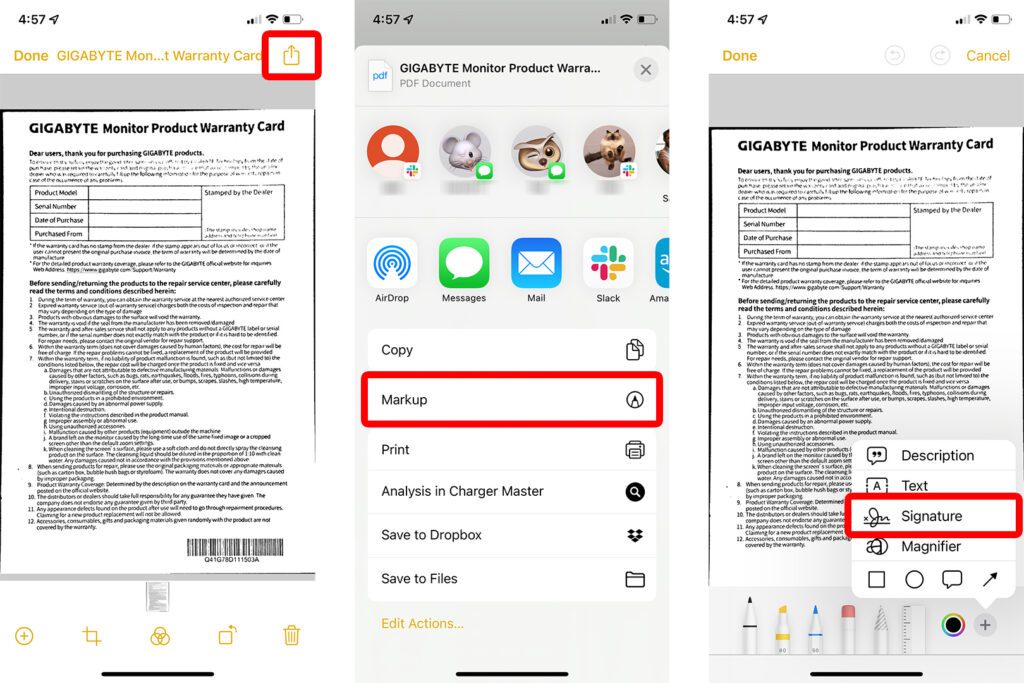 How to Add a Signature to a Document on an iPhone