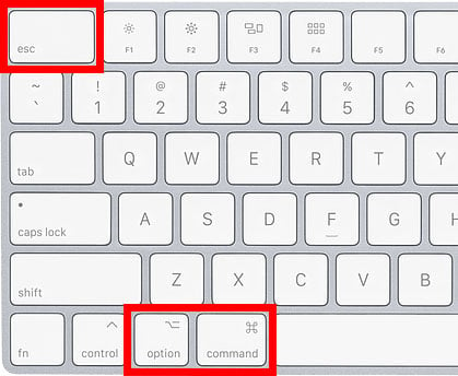 force mac shutdown hotkeys