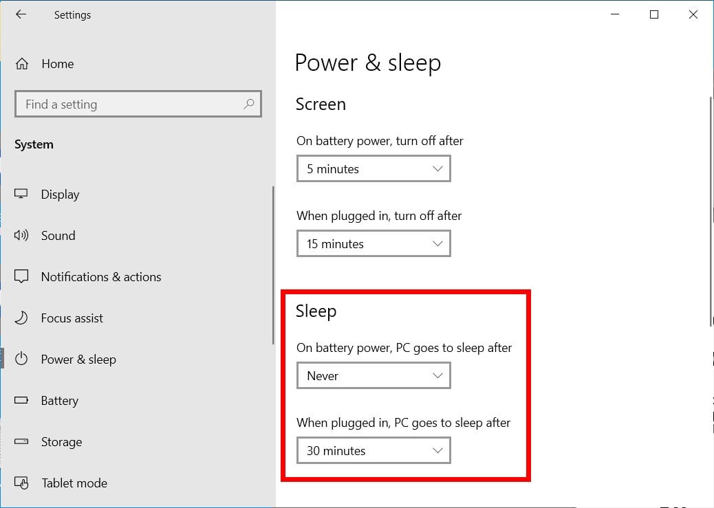 How to Disable Sleep Mode Windows 10?