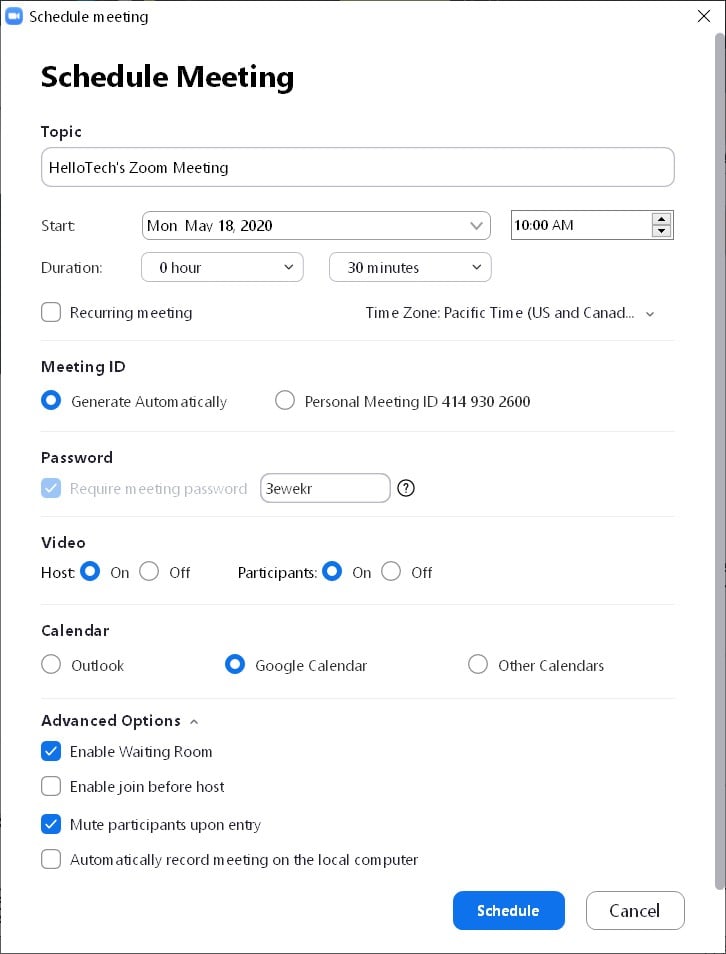 How to Schedule a Meeting on the Zoom Desktop App