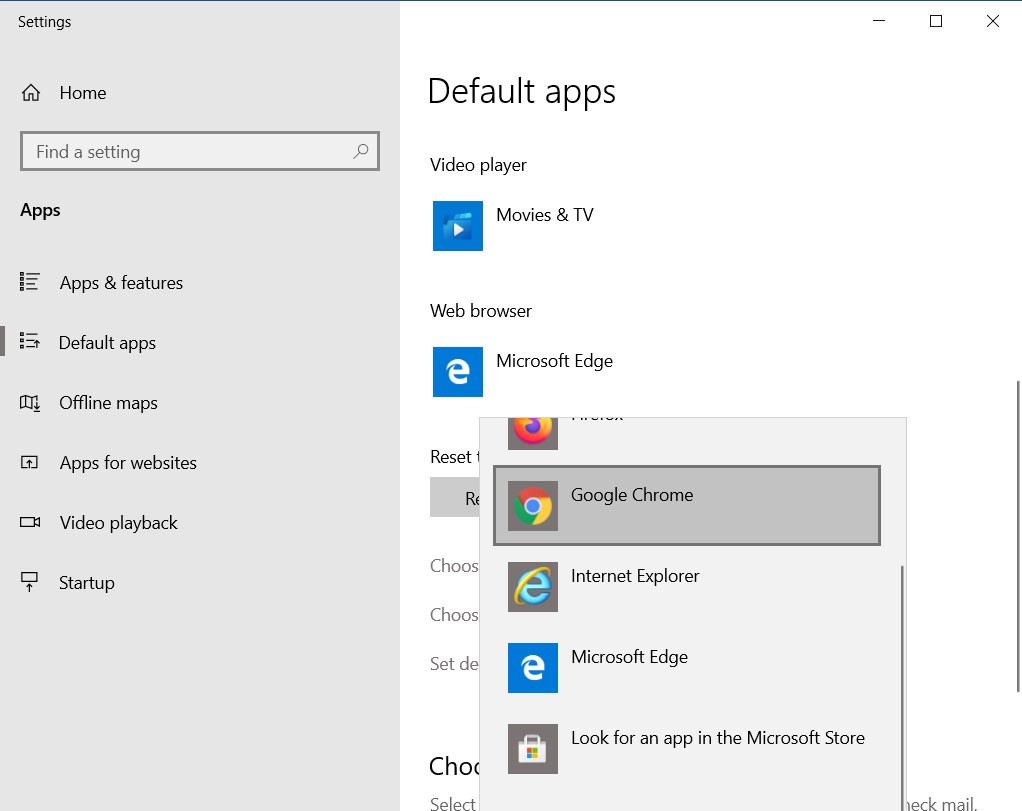 How to Change Your Default Web Browser on Windows 10