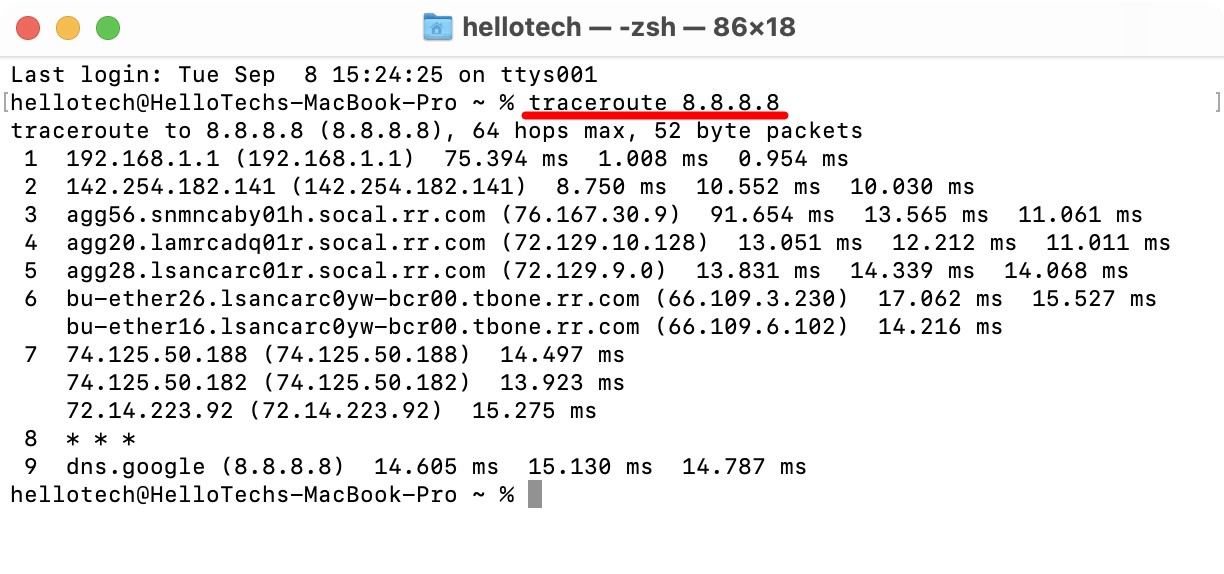 How to Run a Traceroute on a Mac