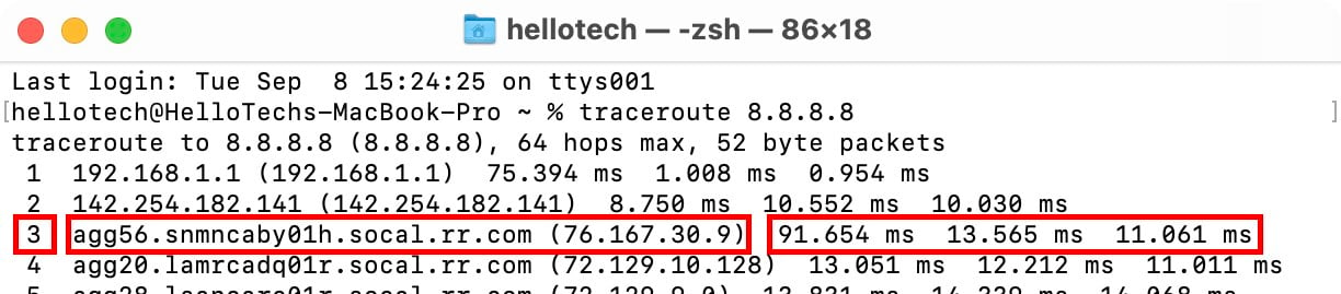 How to Read Your Traceroute Results on a Mac
