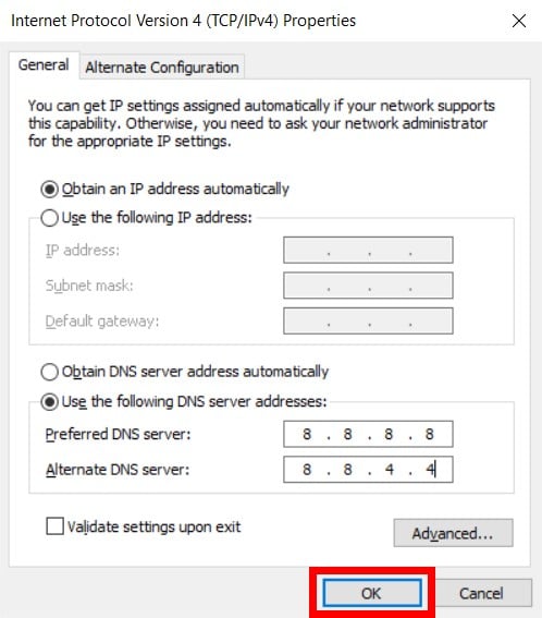 how to assign dns name to ip address in windows