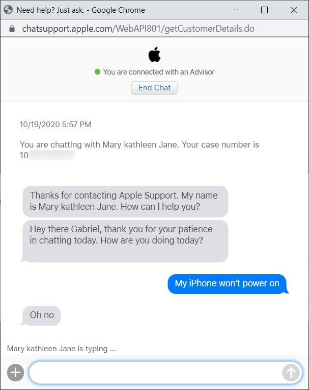 Contact chat apple How do