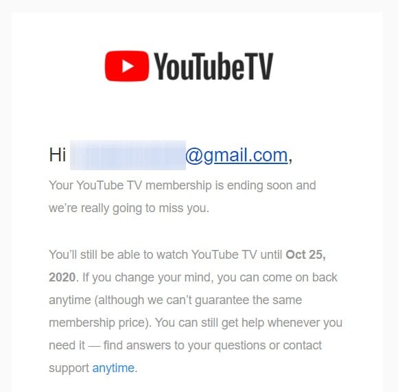 Membership youtube cancel You can
