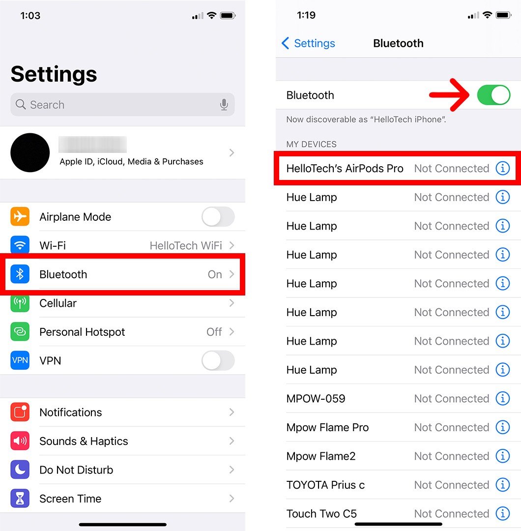 craft Uafhængig fordøje How to Check Your AirPods Battery Level : HelloTech How