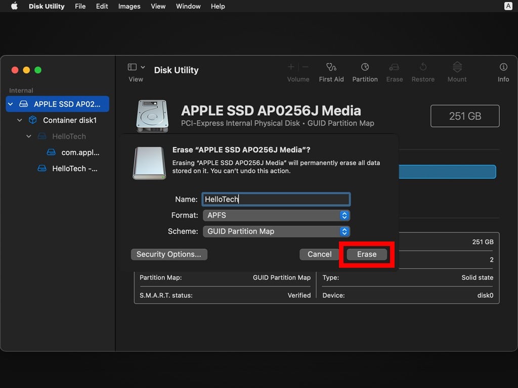 reset mac os x to factory
