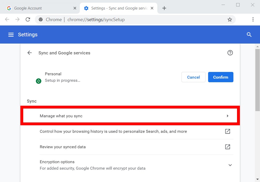 How to Turn On Sync in Google Chrome on a Computer