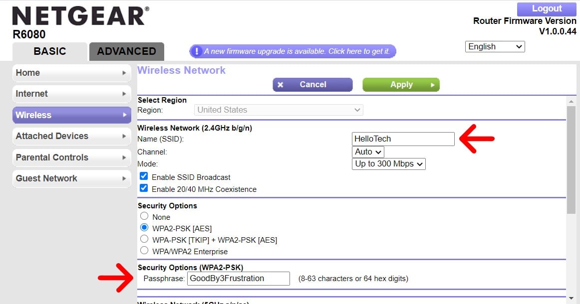 how to set up a new password on a router