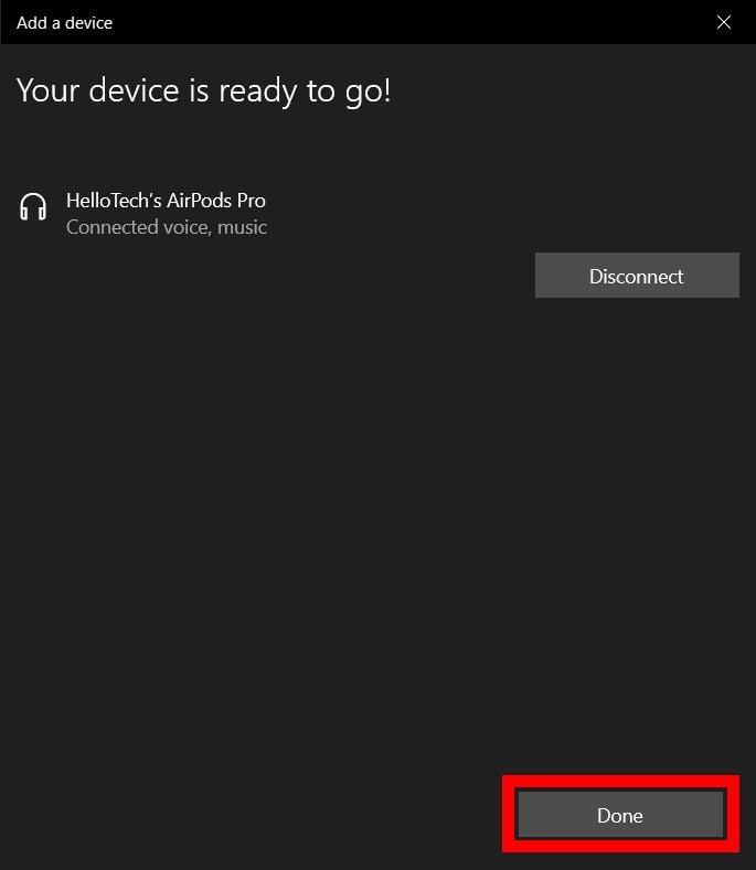connect airpods pro to windows laptop