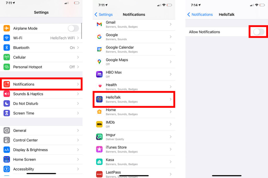 How to Turn Off Notifications For an iPhone App