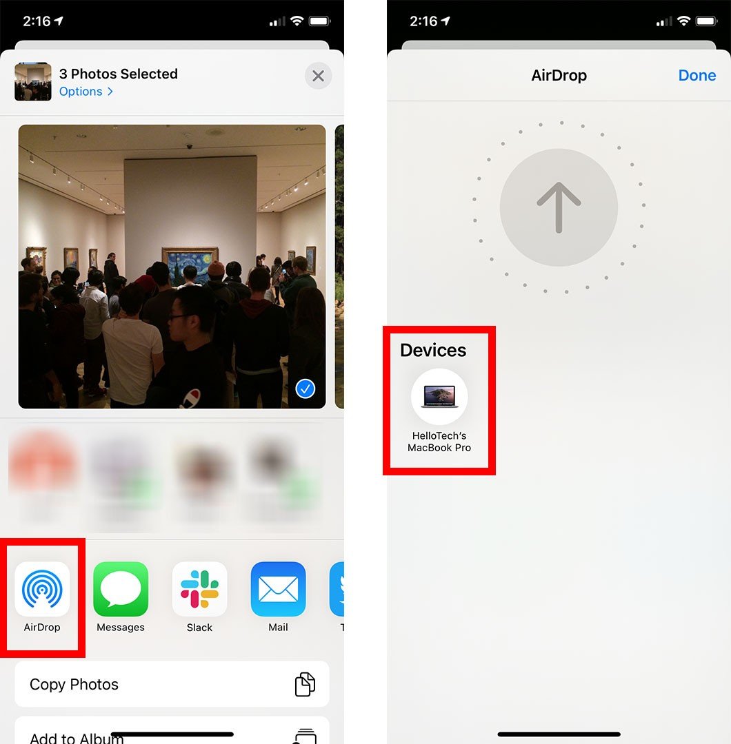 كيفية نقل الصور من جهاز iPhone الخاص بك إلى جهاز Mac باستخدام AirDrop