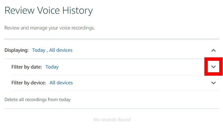 How to Erase Alexa Recording History Via Browser