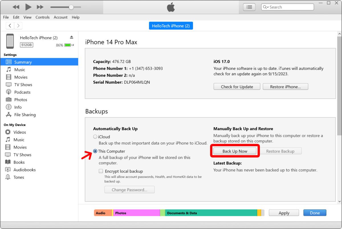 How to Back Up Your iPhone to a Windows PC