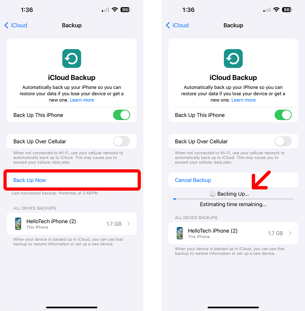How to Back Up Your iPhone to iCloud