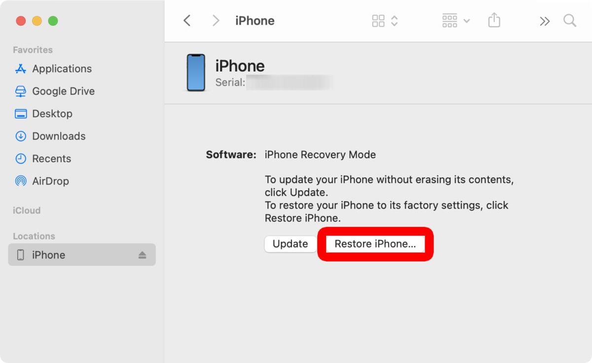 How to Reset an iPhone without Your Password