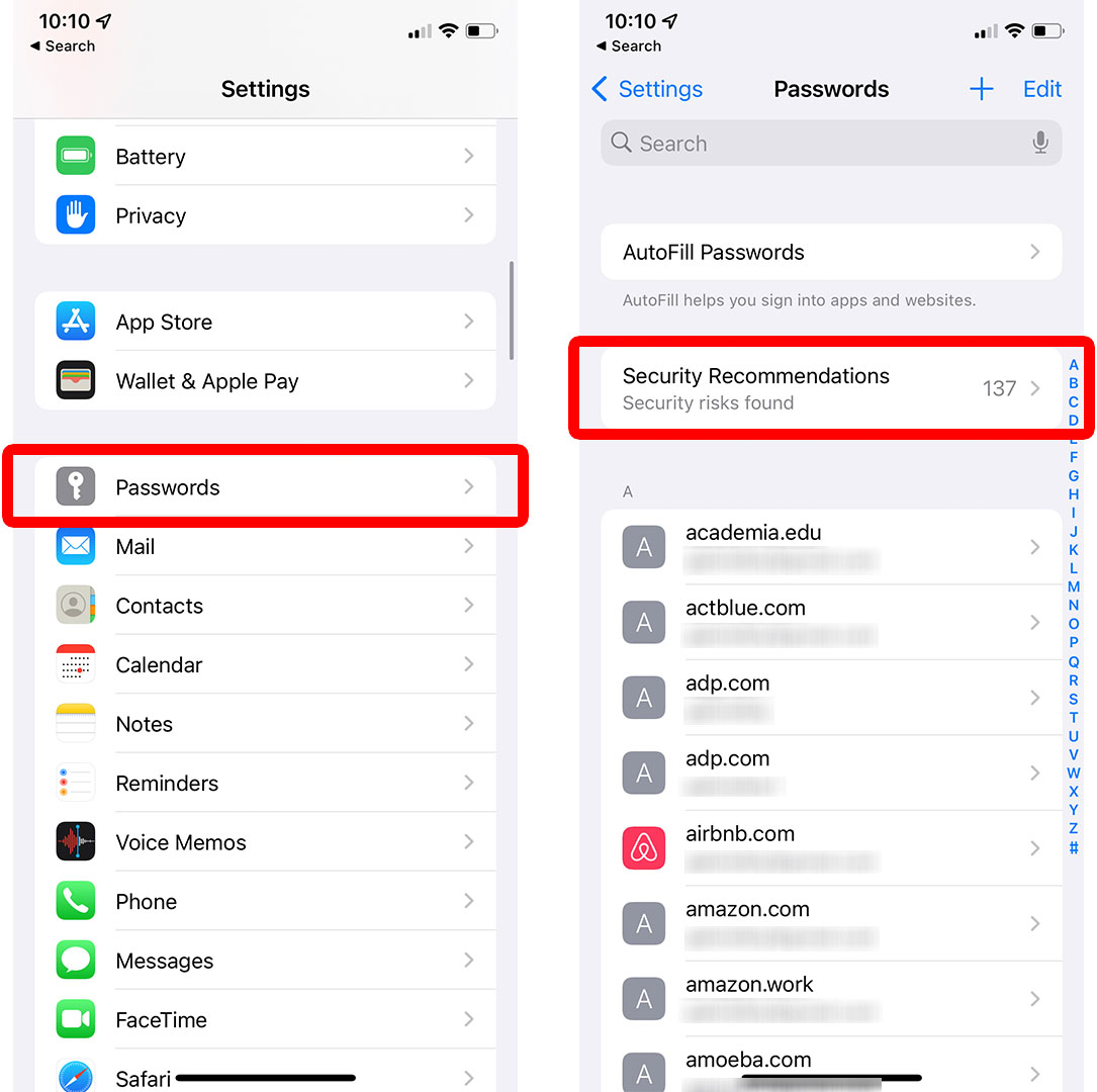 How to Find Compromised Passwords on an iPhone