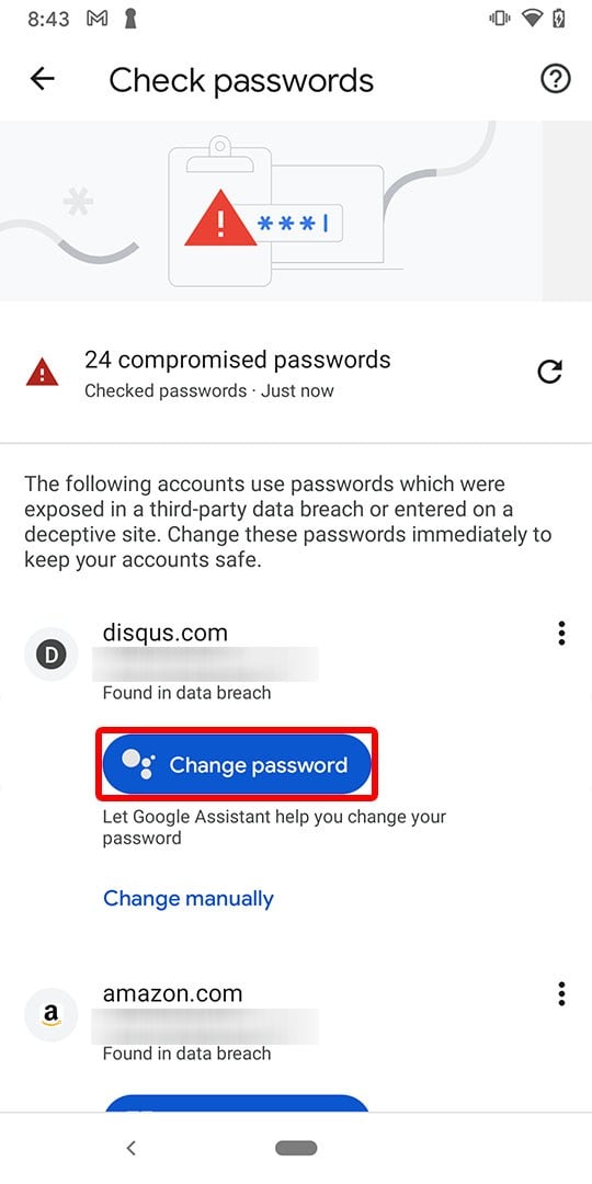 How to Find Compromised Passwords on an Android Device