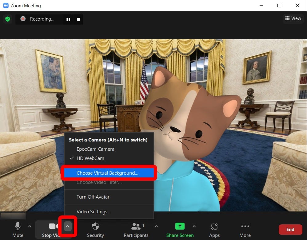 How to Use Zooms Avatars Filter to Turn Into an Animal