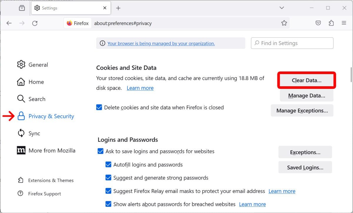 How to Clear Cookies in Mozilla Firefox
