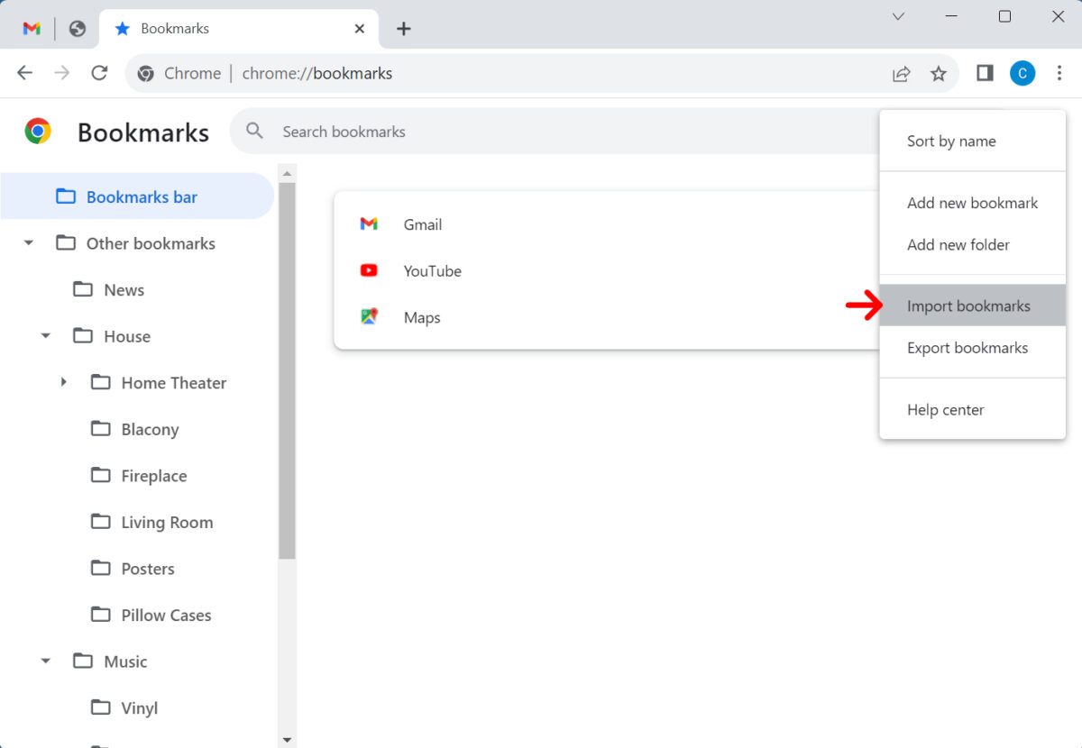 How to Import Bookmarks to Chrome