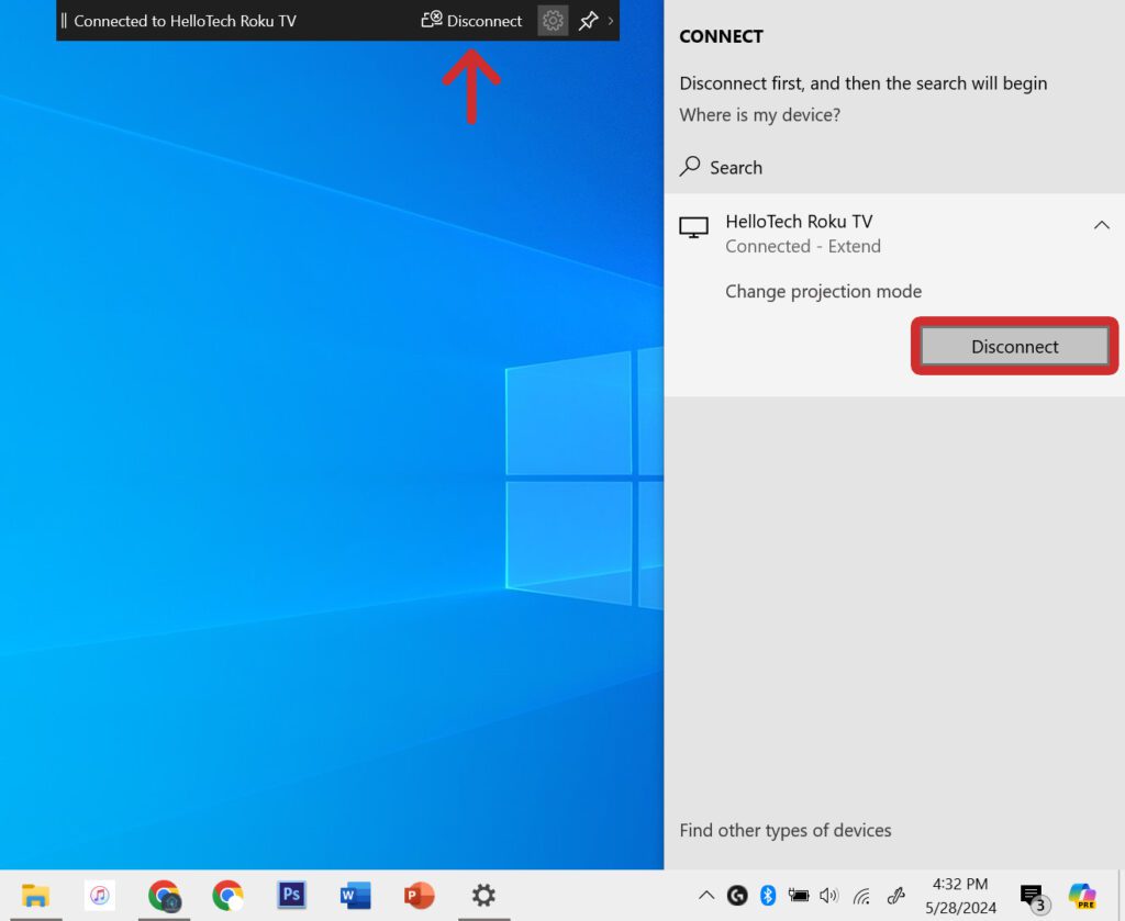 How to Disconnect Your Windows 10 PC from a TV_1