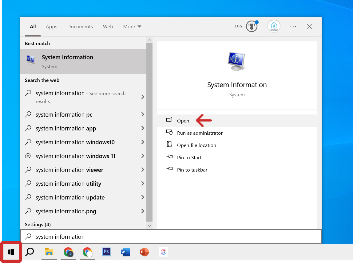 How to Check Your Specs with System Information
