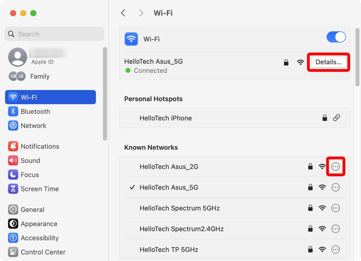 How to Forget a WiFi Network on a Newer Mac